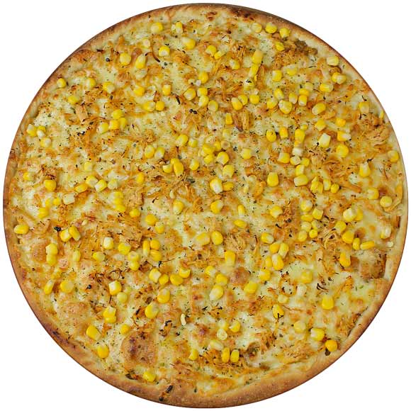 Pizza Frango com Mliho- Rocha Fatias - Pizzaria